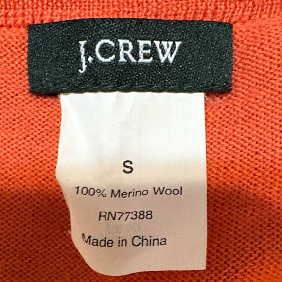 J. Crew 100% Merino Wool Women's Salmon Cardigan Sweater Size Small - Picture 5 of 9